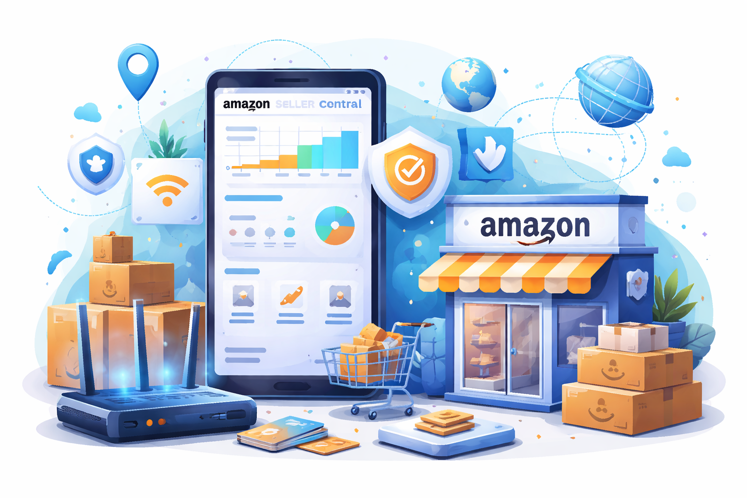 Мобильные прокси для Amazon Seller Central: комплаенс, проверки, SP-API