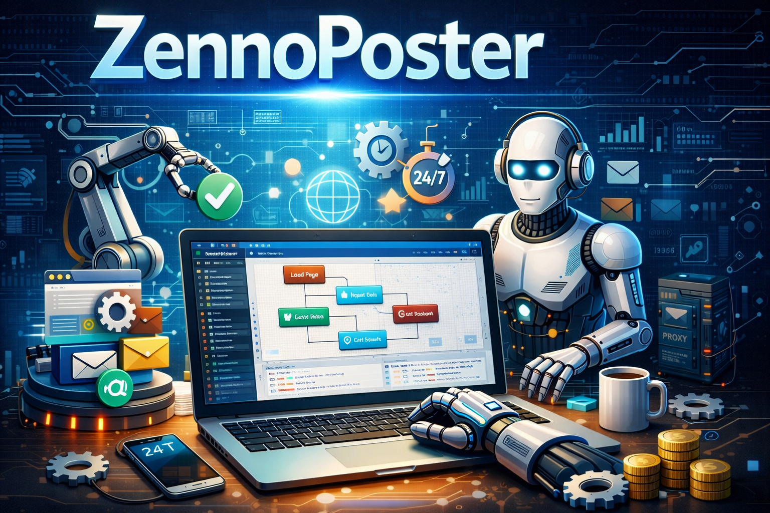 Dedicated mobile proxies for ZennoPoster
